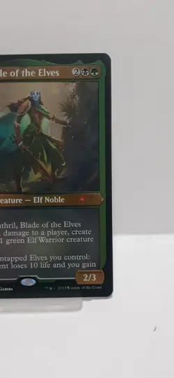 Magic The Gathering MTG LATHRIL, BLADE OF THE ELVES ETCHED FOIL Promos NM - Image 3