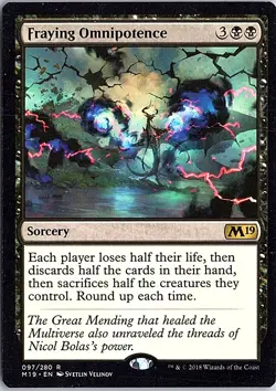 Fraying Omnipotence R Core Set 2019 97 LP MTG - Image 1
