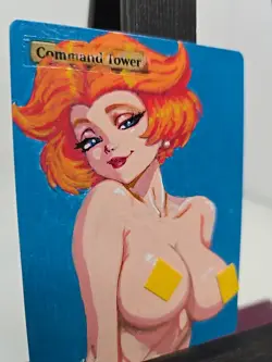 Command Tower MTG Custom Alter Jane Jetson Waifu Hand Painted Acrylic by BAZAYO - Image 3