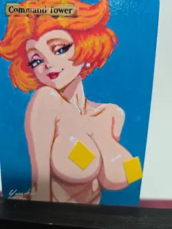 Command Tower MTG Custom Alter Jane Jetson Waifu Hand Painted Acrylic by BAZAYO - Image 4