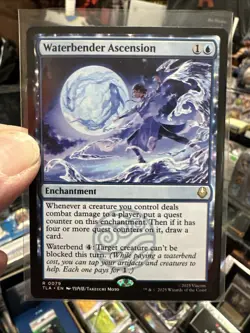 Waterbender Ascension Avatar NM Rare Enchantment MTG - Image 1