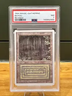 1994 Magic: The Gathering Bayou Revised Edition NM PSA 7 MTG - Image 1