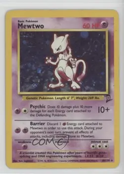 Mewtwo Holo Pokemon Base Set 2 #10 2000 - Image 1
