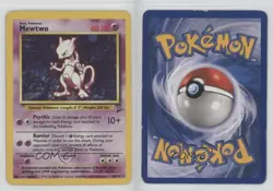 Mewtwo Holo Pokemon Base Set 2 #10 2000 - Image 3