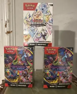 Pokemon TCG Booster Bundle-Phantasmal Flame, and Prismatic Evolutions Lot 3 - Image 1