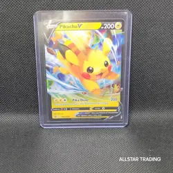 Pikachu V SWSH285 Pokemon Sword Shield Black Star Promo - Pokemon SWSH Holo Rare - Image 4