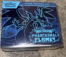 Pokemon TCG Mega Evolution Phantasmal Flames Elite Trainer Box ETB New & Sealed - Image 1