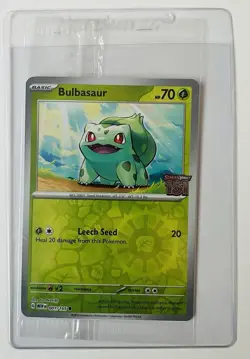 Pokemon 151 Stamped Bulbasaur 001 Scarlet & Violet Promo Best Buy-sealed - Image 1