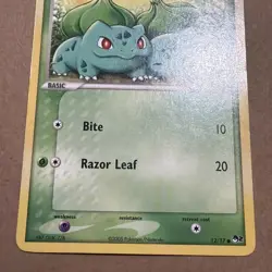 Pokemon TCG Bulbasaur - 12/17 - Pop Series 2 Promo Set Rare - MP - Image 3