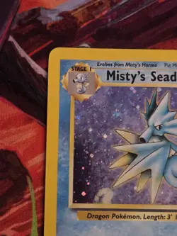 2000 Pokemon TCG - Misty's Seadra 9/132 - Gym Heroes Unlimited - Holo Rare NM - Image 3