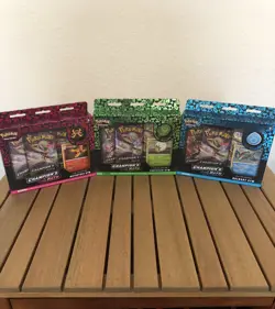 Pokemon Champion’s Path PIN Collection 3 GYM Boxes *Hulbury-Motostoke-Turffield* 820650804847 - Image 1