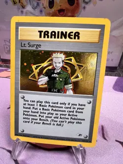 Lt. Surge 17/132 Holo Rare - Pokemon Gym Heroes WOTC HP - Image 4
