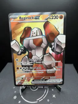 Pokemon TCG SV Destined Rivals Regirock EX 214/182 Full Art Ultra Rare NM - Image 1