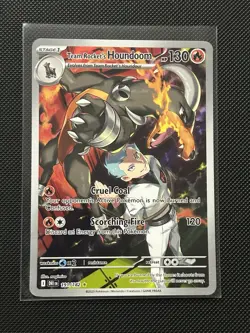 Pokemon Team Rocket's Houndoom - Illustration Rare Holo Destined Rivals 191/182 - Image 1