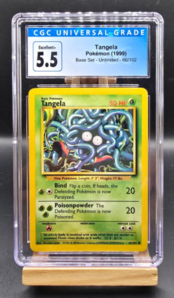 1999 Pokemon Base Set Tangela CGC 5.5 - Image 1