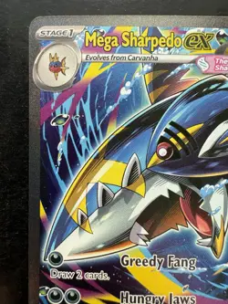 Pokemon Mega Sharpedo EX Phantasmal Flames 127/094 Special Illustration Rare NM - Image 2