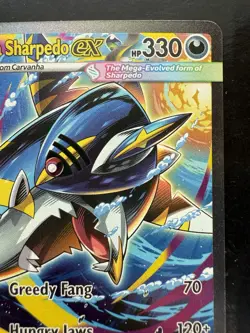 Pokemon Mega Sharpedo EX Phantasmal Flames 127/094 Special Illustration Rare NM - Image 3