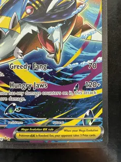 Pokemon Mega Sharpedo EX Phantasmal Flames 127/094 Special Illustration Rare NM - Image 5