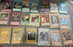 Lot 20 Yu-Gi-Oh 1st Edition 1996-2020 Powerful Dragon Knights All Holos Card Set - Image 1