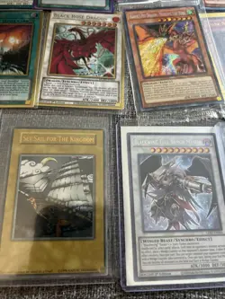 Lot 20 Yu-Gi-Oh 1st Edition 1996-2020 Powerful Dragon Knights All Holos Card Set - Image 3