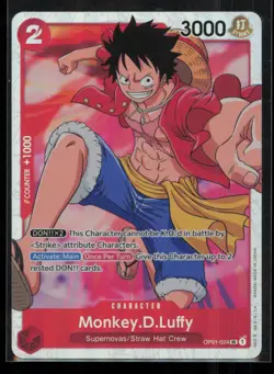 Monkey.D.Luffy (024) OP01-024 One Piece Romance Dawn Super Rare Near Mint - Image 1