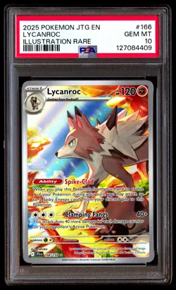 PSA 10 Lycanroc 166/159 Illustration Rare Jtg En-journey Together Pokemon - Image 1