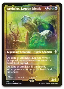 Archelos, Lagoon Mystic (Foil Etched) #588 (NM) Commander Legends CMR Magic MTG - Image 1