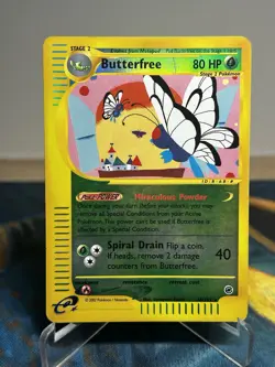 Butterfree 38/165 Reverse Holo Rare Expedition E Reader Series Pokemon Card PL - Image 1