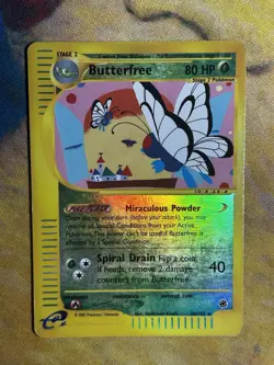 Butterfree 38/165 Reverse Holo Rare Expedition E Reader Series Pokemon Card PL - Image 2