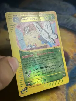 Butterfree 38/165 Reverse Holo Rare Expedition E Reader Series Pokemon Card PL - Image 4