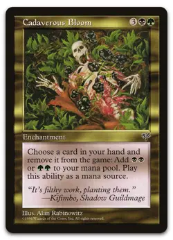 Cadaverous Bloom (LP) Mirage MIR Magic MTG - Image 1