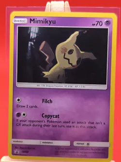 Mimikyu SM99 Sun & Moon Ultra Rare Holo Black Star Promo Pokemon Card - Image 1