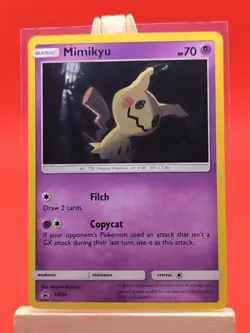 Mimikyu SM99 Sun & Moon Ultra Rare Holo Black Star Promo Pokemon Card - Image 2