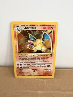 Pokemon TCG Charizard Base Set 2 Holo Unlimited Rare Card 4/130 - Image 1
