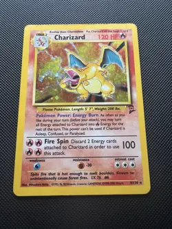 Pokemon TCG Charizard Base Set 2 Holo Unlimited Rare Card 4/130 - Image 1