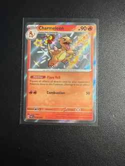 Pokemon TCG Charmeleon Scarlet & Violet Paldean Fates Holo Card 110/091 LP - Image 1