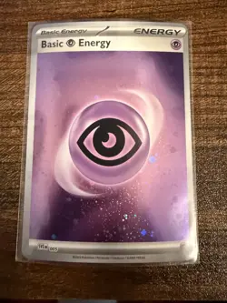 Pokemon Basic Psychic Energy Cosmos Holo 005 Pokemon Card - Near Mint - SVE - Image 1