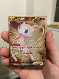 Mew ex - 205/165 - Pokemon 151 Secret Rare Metal Card NM - Image 1
