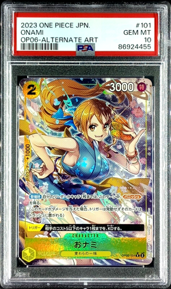 PSA 10 Onami OP06-101 Altanate Art Nami Parallel 2023 One Piece Card Japanese - Image 1
