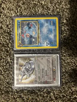 Pokemon TCG Mixed Card Lot Foil & Regular Feraligatr Steelix ex Binder Tin - Image 1