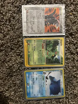 Pokemon TCG Mixed Card Lot Foil & Regular Feraligatr Steelix ex Binder Tin - Image 4