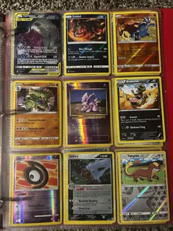Pokemon TCG Mixed Card Lot Foil & Regular Feraligatr Steelix ex Binder Tin - Image 5