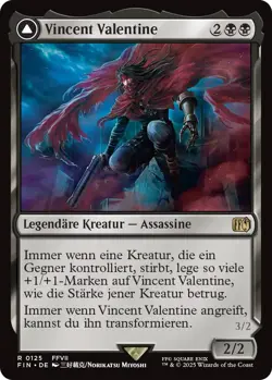 MTG Magic the Gathering FINAL FANTASY Vincent Valentine 125 deutsch rare - Image 1