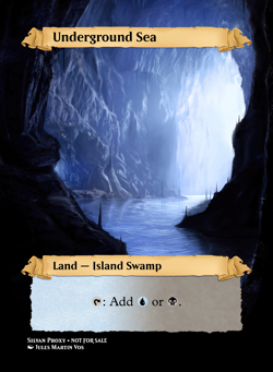 Original OG Dual Lands - Custom Art - Set of LotR Scroll Frame Playtest - Image 2