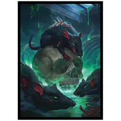 Plague Rats - MTG Size - 100 Textured Matte Card Sleeves - Image 1