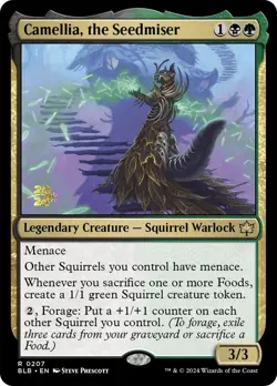 Camellia, the Seedmiser [Bloomburrow Prerelease Promos] - Image 1