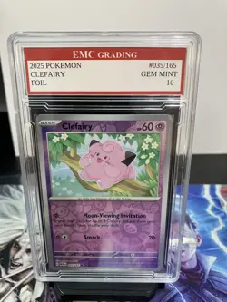 CLEFAIRY 2025 FOIL #35/165 Pokemon Card GRADED 10 TCG CCG - Image 1
