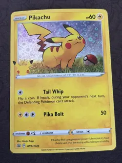 Pikachu - (General Mills) Promo Holo MCAP SWSH039 NM Pokemon TCG - Image 1