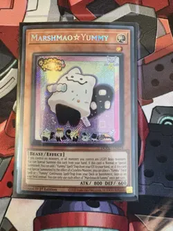 Yugioh! Marshmao Yummy DOOD-EN024 Secret Rare 1st Edition Near Mint - Image 1