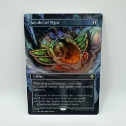 MTG Amulet of Vigor Borderless Foil Commander The Lost Caverns of Ixalan LCC LP - Image 1